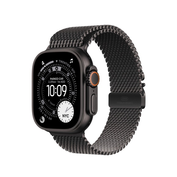 BAND ONLY Apple Watch titanium Milanese Loop Band - size large
